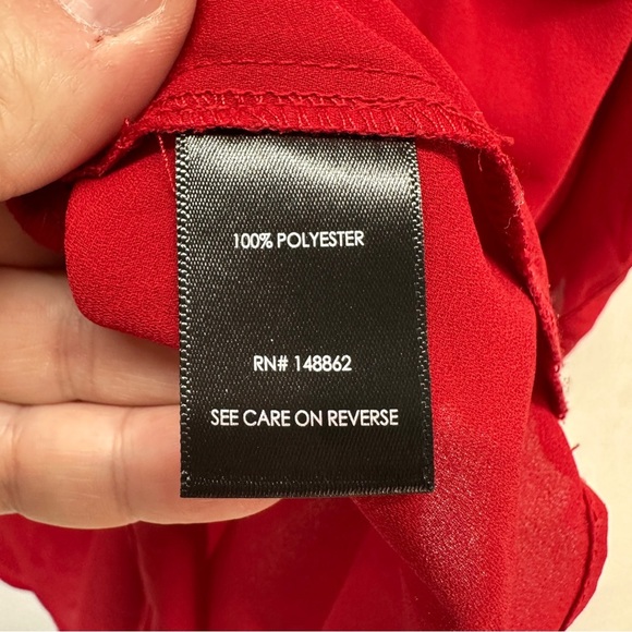 Torrid Harper 3/4 Sleeve Blouse Top Red Size 4X - Picture 4 of 9